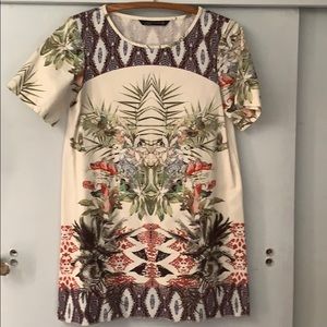 Zara Woman Size Medium Floral Dress